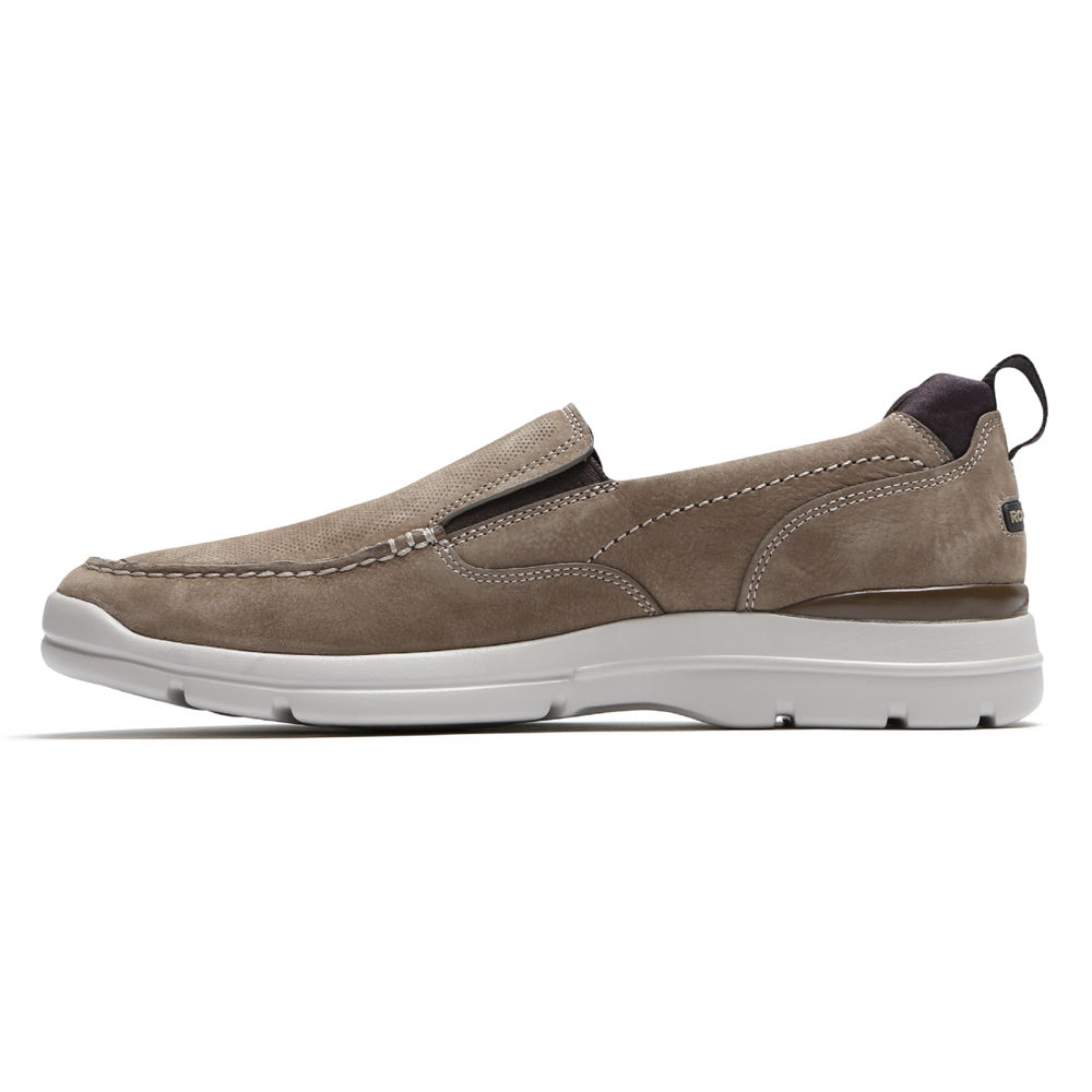 Rockport Mens Slip-On Grey - City Edge - UK 402-OKIFYE